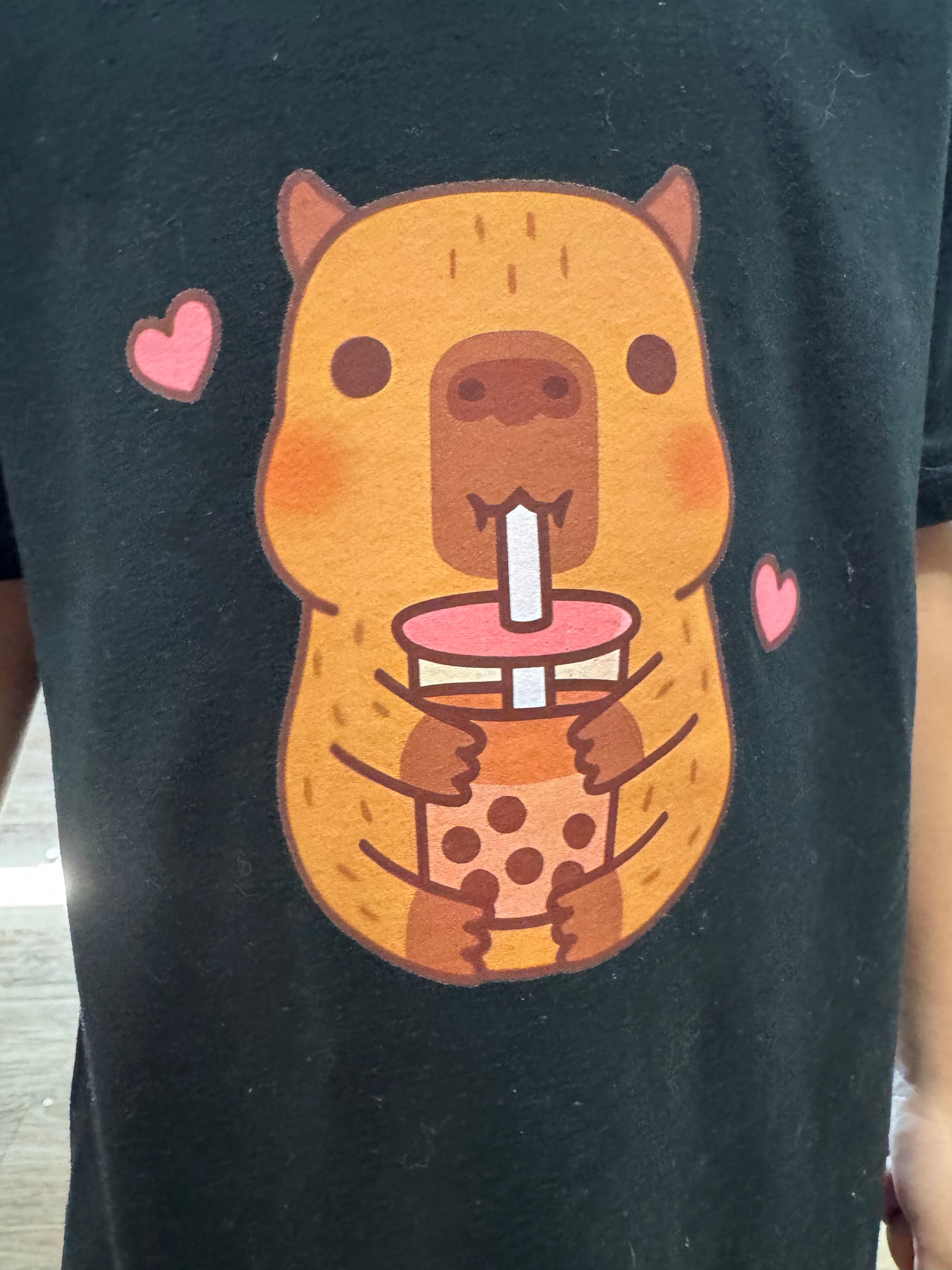 Unisex T-Shirt “Happy Capybara” – 100% Cotton, Made to Order