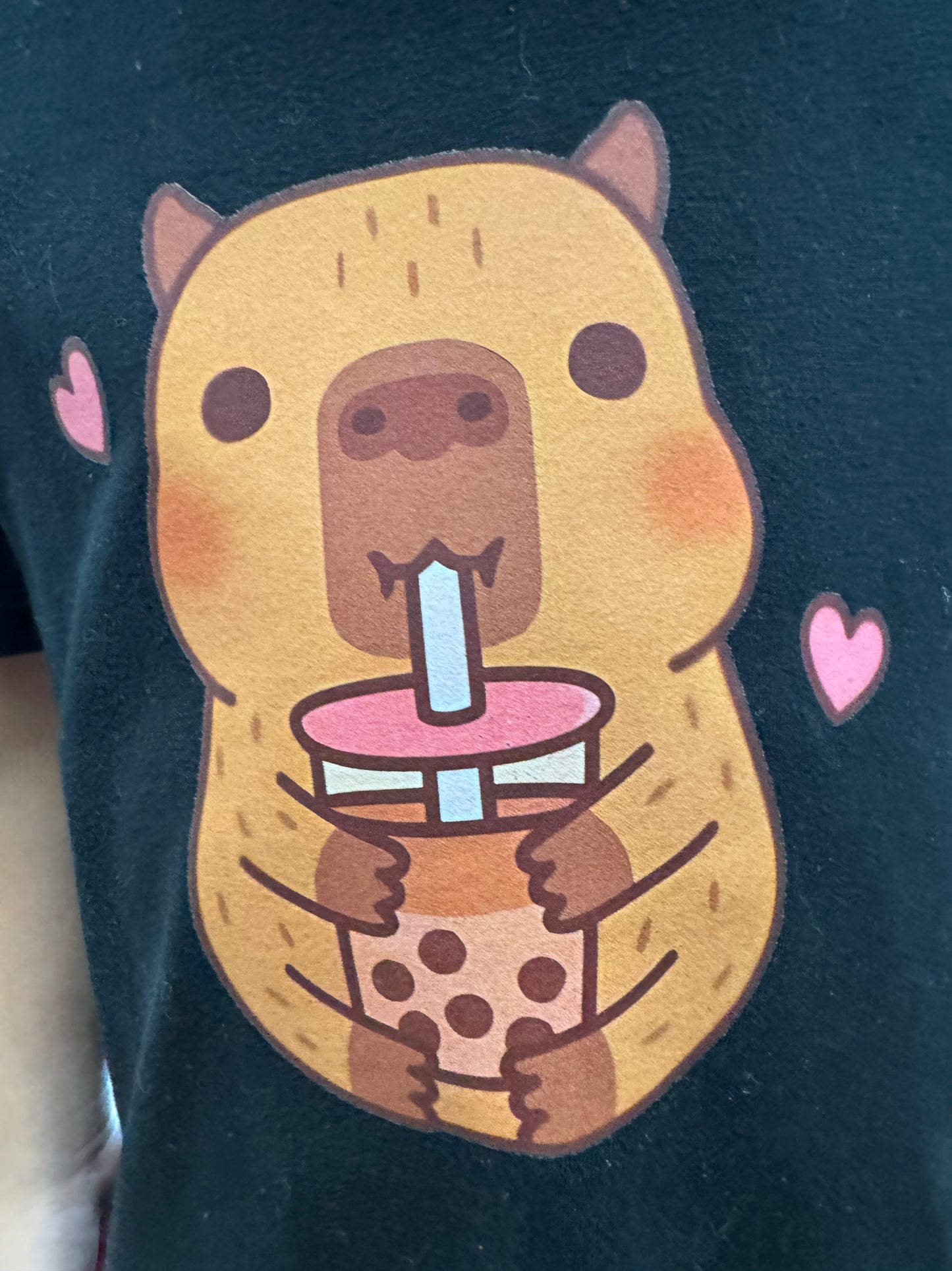 Unisex T-Shirt “Happy Capybara” – 100% Cotton, Made to Order