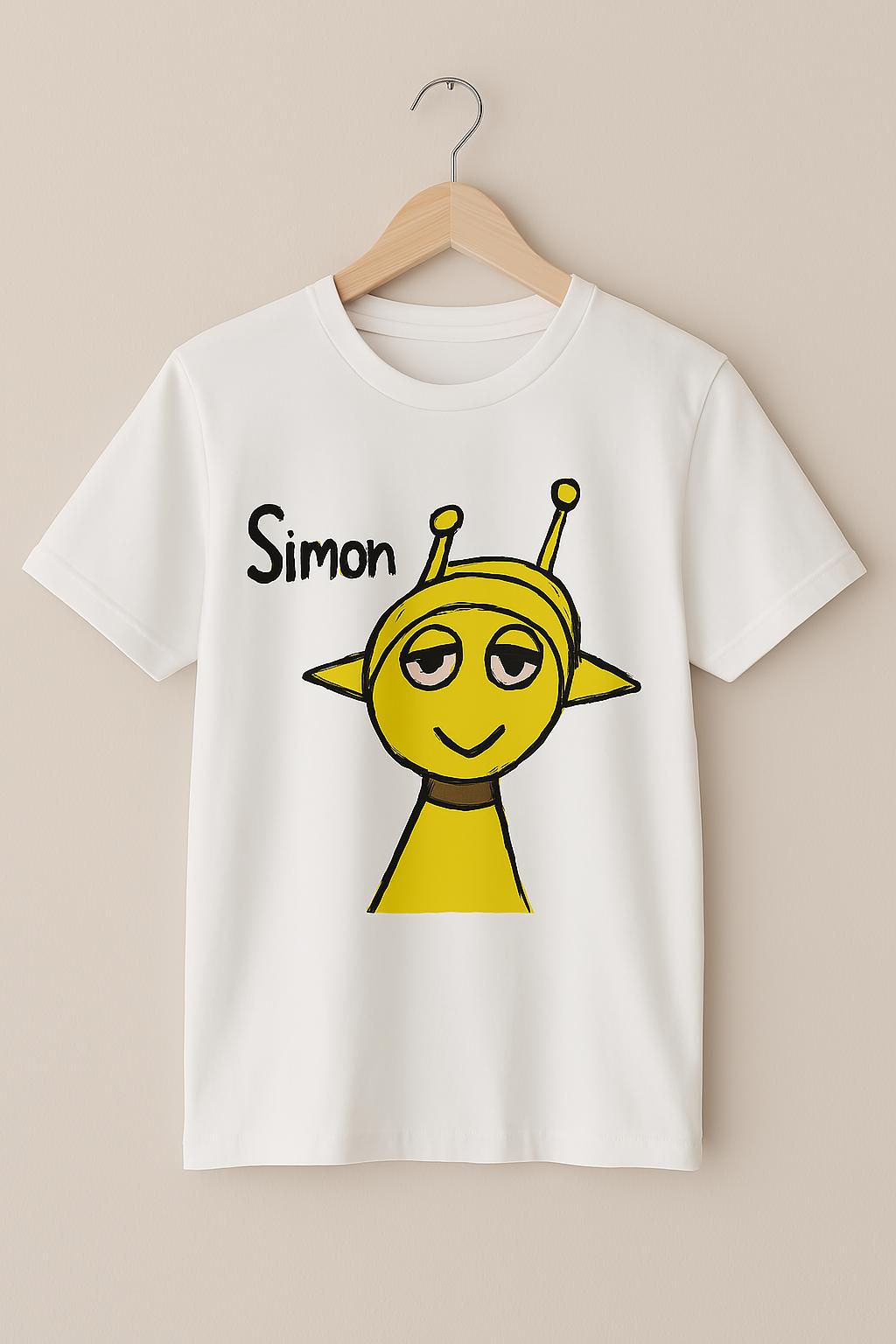 Simon the Alien – Graphic T-Shirt, 100% Cotton, Unisex