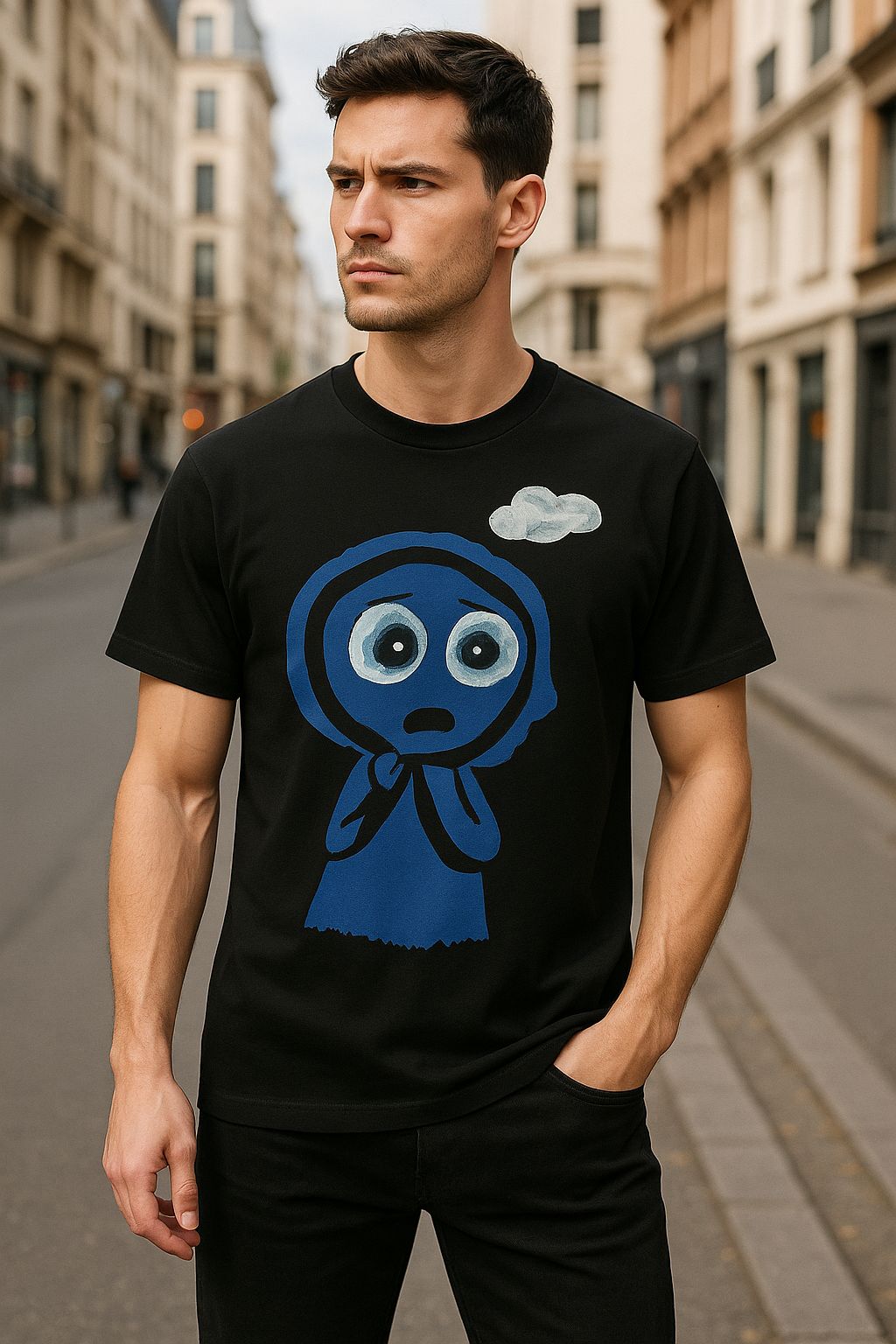 Blue Buddy – Graphic T-Shirt, 100% Cotton, Unisex