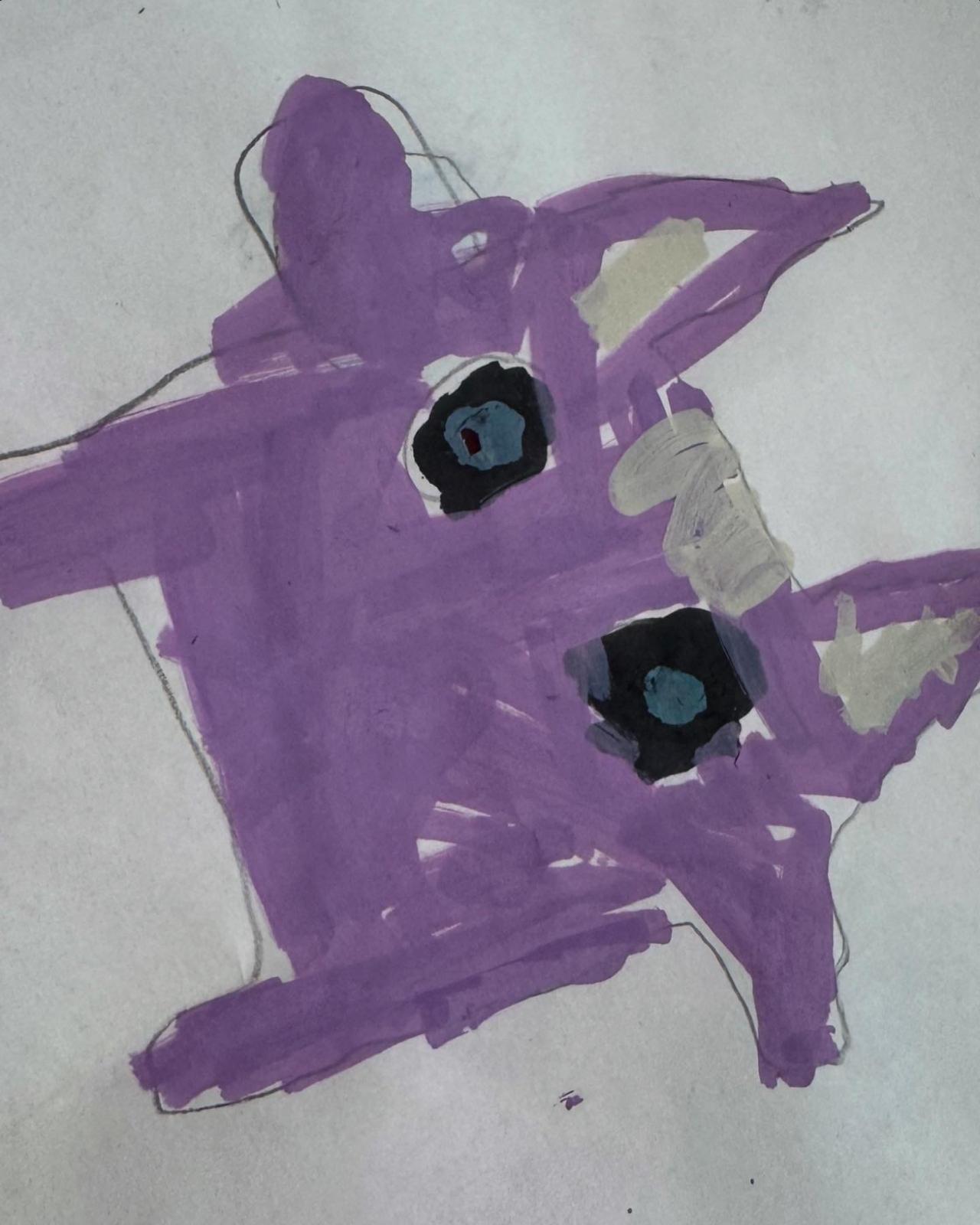Art T-Shirt – “Purple Creature” | Draw & Wear