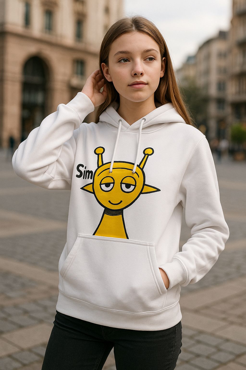 Simone Alien Hoodie — Unisex, Kids to Adults