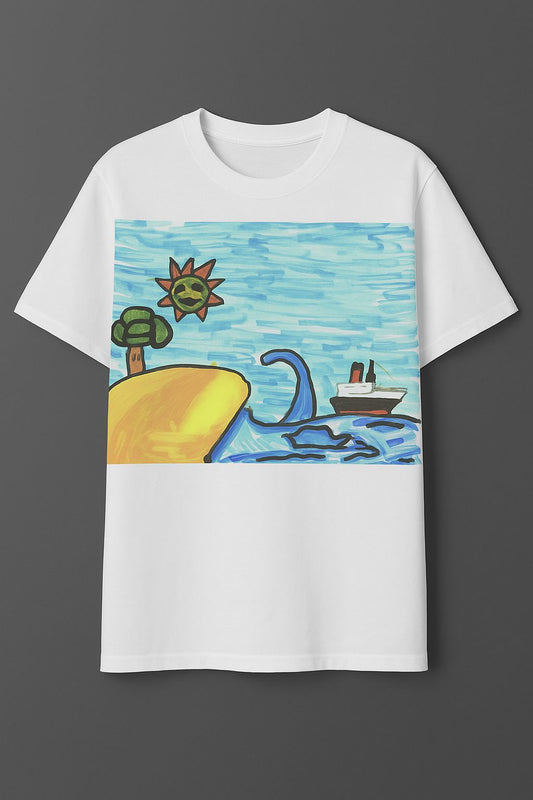 Art T-Shirt – Ocean Adventure by Mark, Age 7