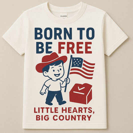 Born to Be Free –  Patriotic T-Shirt